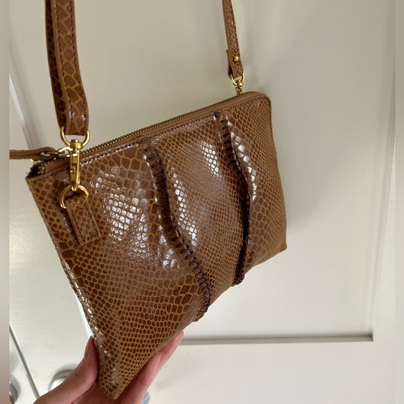 Sharif 1827 New York Brown Leather Crossbody Bag - Picture 2 of 11